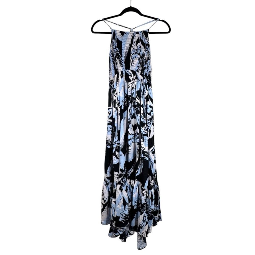 Intimately Free People Heat Wave Printed Maxi Slip Dress Leaf Print Size Medium - Picture 2 of 10